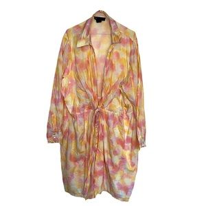 Tie-dye dress wrap